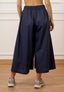Pantalone gonna ampio in popeline - BLU