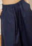 Pantalone gonna ampio in popeline - BLU