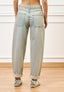 Jeans slavato balloon a vita alta - JEANS