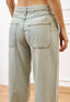 Jeans slavato balloon a vita alta - JEANS