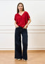 Jeans a vita alta con gamba ampia - JEANS