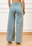 Jeans con gamba ampia a vita alta - JEANS