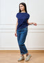 Jeans dritti a vita alta cinque tasche - JEANS