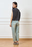 Jeans dritti a vita alta slavati - JEANS