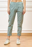 Pantalone sigaretta con elastico sul retro - SALVIA