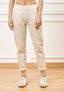 Pantalone sigaretta con elastico sul retro - AVORIO