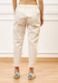 Pantalone sigaretta con elastico sul retro - AVORIO