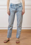 Jeans dritti a vita alta - JEANS CHIARO