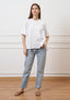 Jeans dritti a vita alta - JEANS CHIARO