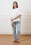 Jeans dritti a vita alta - JEANS CHIARO
