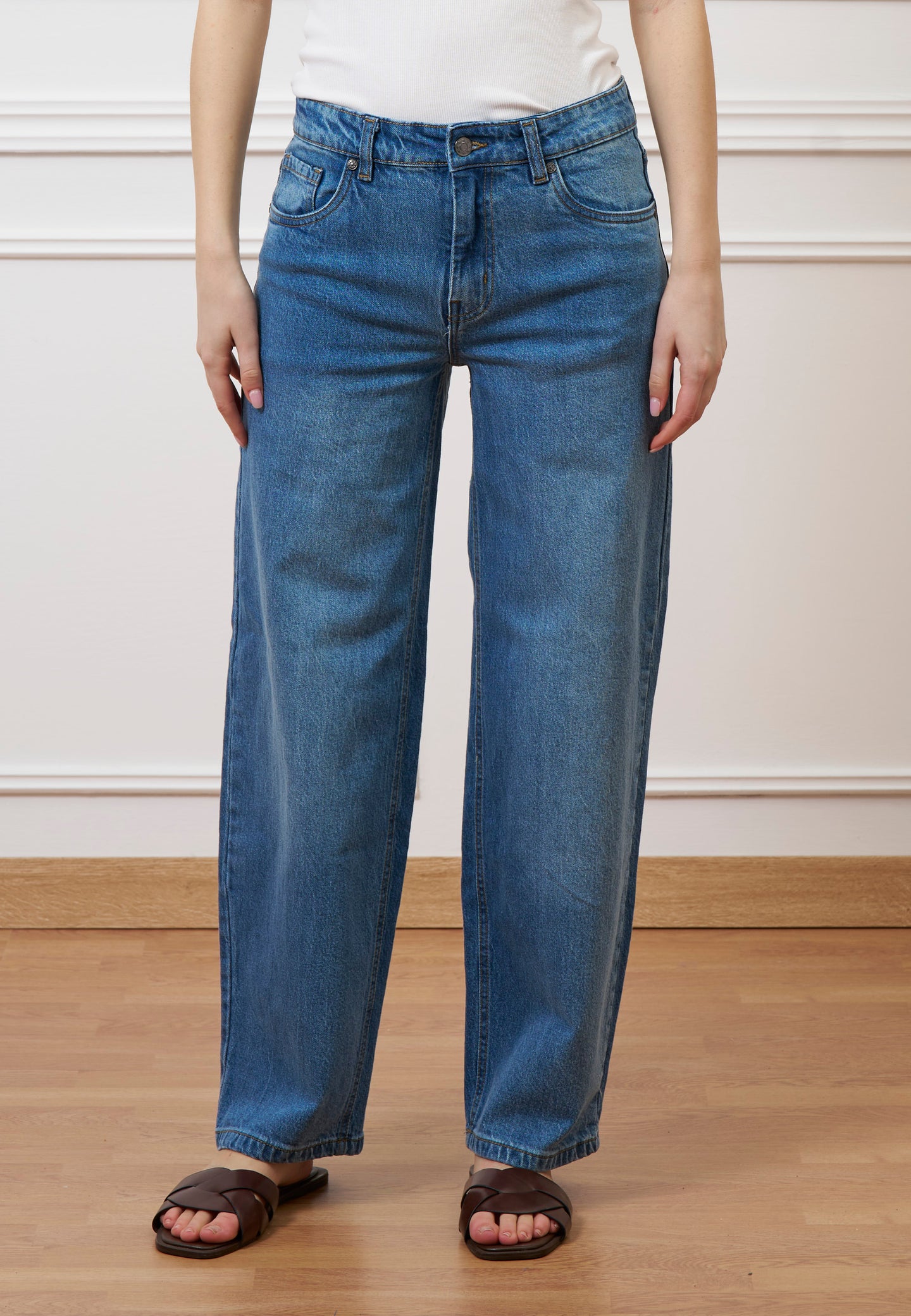 Jeans balloon con vita alta - JEANS