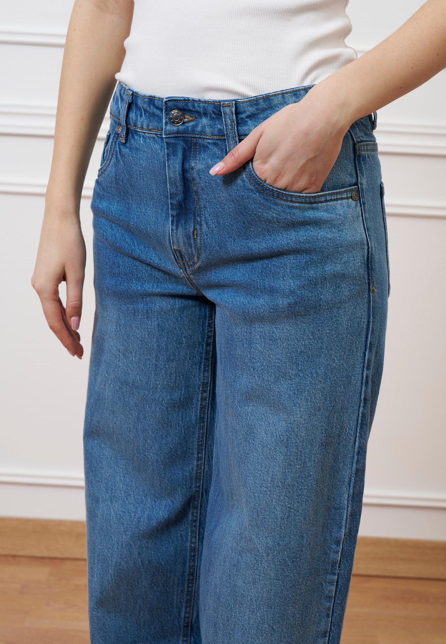 Jeans balloon con vita alta - JEANS