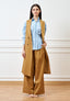 Pantalone palazzo con gamba ampia - CAMMELLO