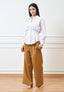 Pantalone palazzo con gamba ampia - CAMMELLO