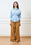 Pantalone palazzo con gamba ampia - CAMMELLO