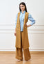 Pantalone palazzo con gamba ampia - CAMMELLO