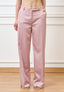 Pantalone palazzo gessato - ROSA