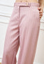 Pantalone palazzo gessato - ROSA