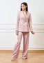 Pantalone palazzo gessato - ROSA
