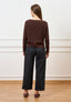 Jeans dritti alla caviglia - NERO