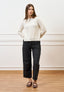 Jeans dritti alla caviglia - NERO