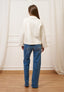 Jeans con fondo taglio vivo - JEANS