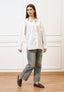 Jeans cropped con cucitura alta fondo - JEANS