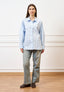 Jeans cropped con cucitura alta fondo - JEANS