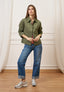Jeans a vita alta con risvolto - JEANS