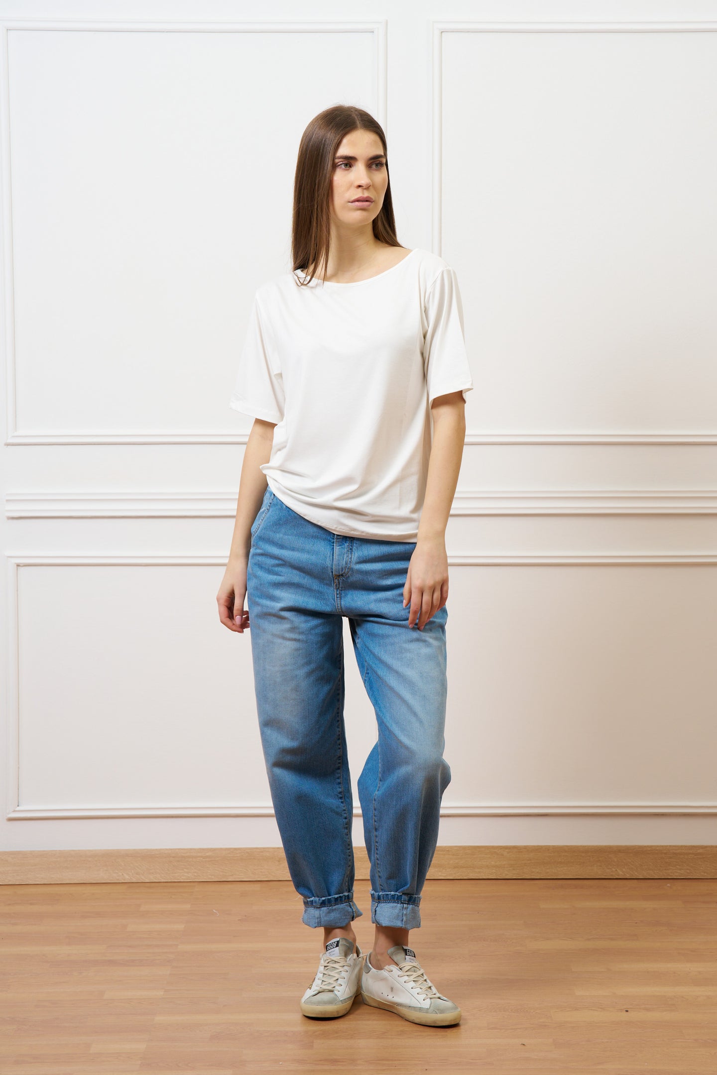 Jeans balloon con rotture sul fondo - JEANS