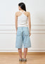 Jeans bermuda slavato - JEANS