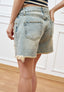 Jeans corto sfrangiato con rotture - JEANS