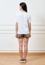Jeans corto slavato - GRIGIO SCURO
