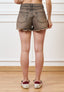 Jeans corto slavato - GRIGIO SCURO