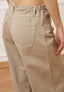 Pantalone ampio in cotone - BEIGE