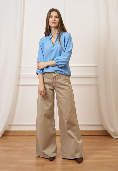 Pantalone ampio in cotone