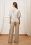 Pantalone ampio in cotone - BEIGE