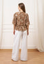 Pantalone ampio in cotone - BIANCO