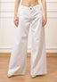 Pantalone ampio in cotone - BIANCO