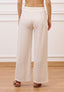 Pantalone ampio in viscosa - BEIGE