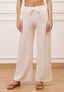 Pantalone ampio in viscosa - BEIGE