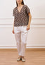 Pantalone in popeline con pince - BIANCO