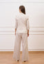 Pantalone in misto lino con fusciacca - AVORIO