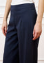 Pantalone palazzo zip sul fianco - BLU