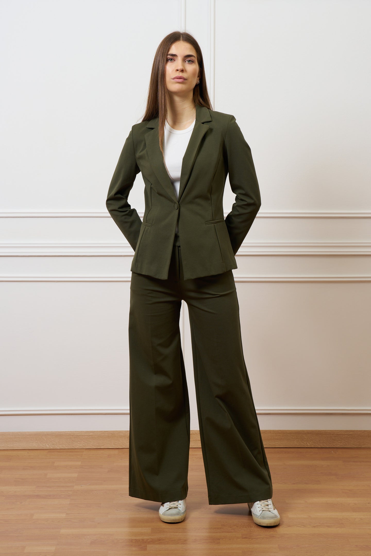 Pantalone a palazzo in punto milano - MILITARE