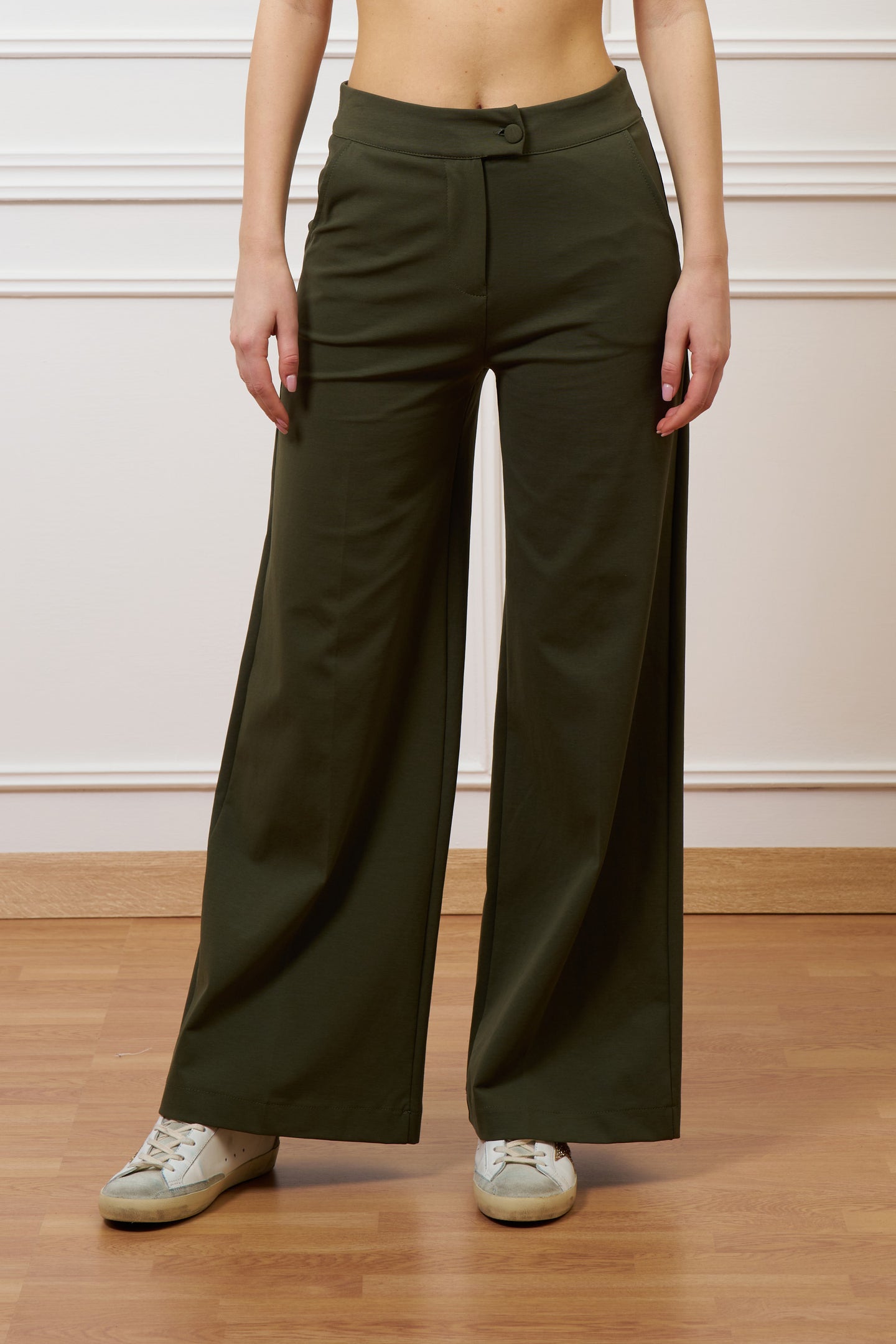 Pantalone a palazzo in punto milano - MILITARE