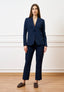Pantalone slim alla caviglia - BLU