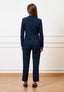 Pantalone slim alla caviglia - BLU