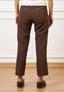 Pantalone slim alla caviglia - MARRONE