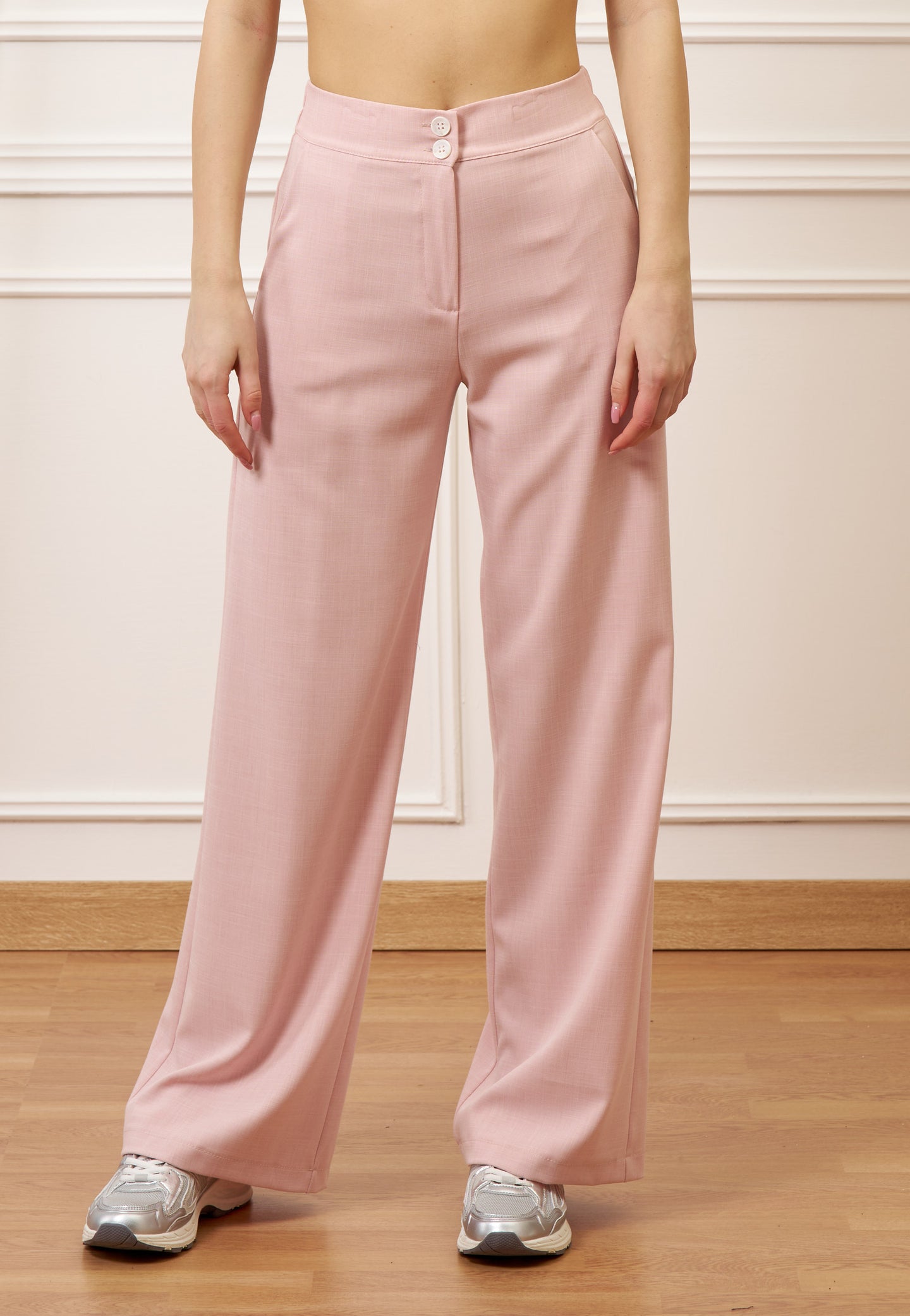 Pantalone palazzo con elastico sul retro - CIPRIA